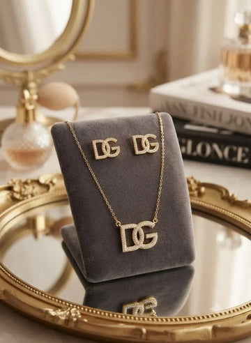 Gold DG Jewelry Set