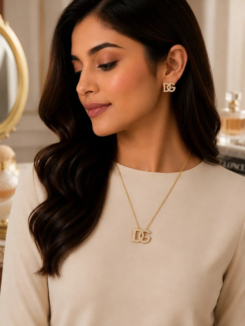 Gold DG Jewelry Set