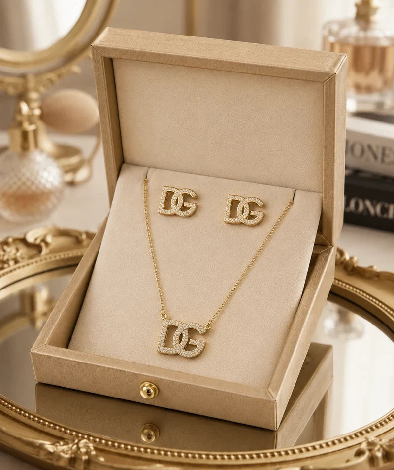 Gold DG Jewelry Set