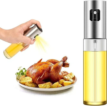 2-in-1 Oil Sprayer & Dispenser Bottle | Premium Kitchen Essential